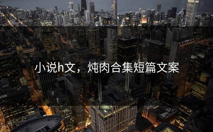 小说h文，炖肉合集短篇文案